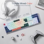 خرید کیبورد Redragon Trundle - سوییچ مکانیکی قرمز با قابلیت تعویض سریع - سفید/سیاه/نارنجی